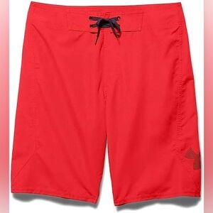 Under Armour Mania Boardshort Rocket Red Size 32 Men's 1271608-984 NWT